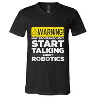 Funny Robotics Art For Women Robotics Engineer Robots V-Neck T-Shirt