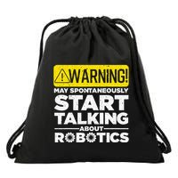 Funny Robotics Art For Women Robotics Engineer Robots Drawstring Bag