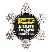 Funny Robotics Art For Women Robotics Engineer Robots Metallic Star Ornament