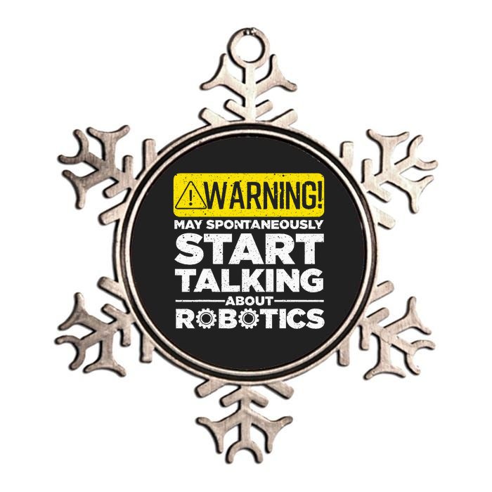 Funny Robotics Art For Women Robotics Engineer Robots Metallic Star Ornament