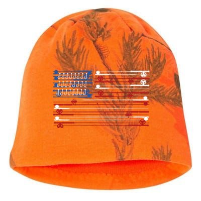 Fishing Rods American Flag Kati - Camo Knit Beanie