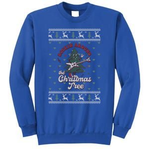 Funny Rockin Around Christmas Tree Funny Christmas Ugly Gift Sweatshirt