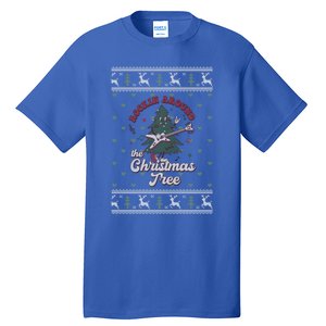 Funny Rockin Around Christmas Tree Funny Christmas Ugly Gift Tall T-Shirt