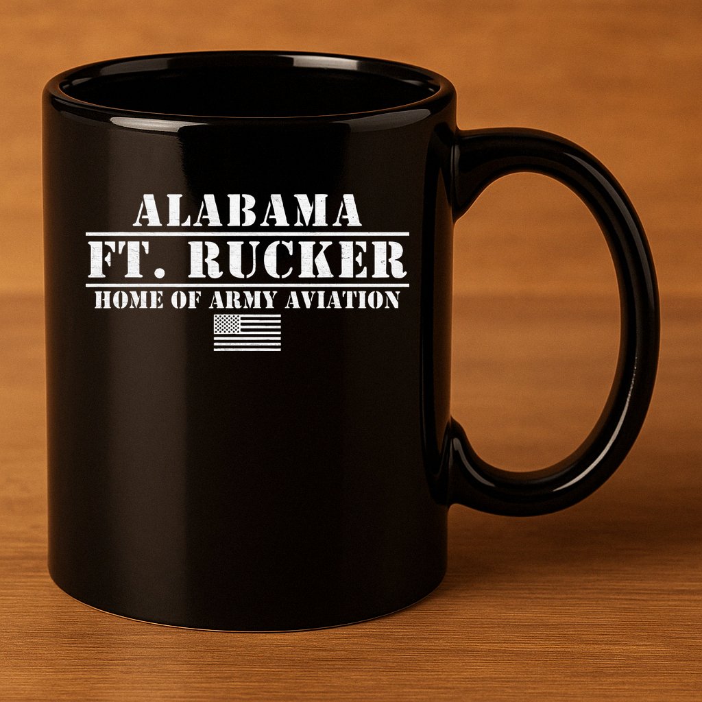 Fort Rucker Army Base Alabama Home Of Army Aviation 11oz C Handle Ceramic Mug