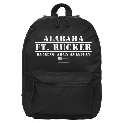 Fort Rucker Army Base Alabama Home Of Army Aviation 16 in Basic Backpack