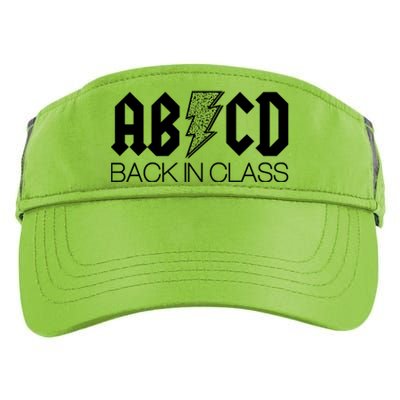 Funny Rocker ABCD Back In Class Back To School Adult Drive Performance Visor