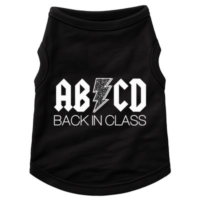 Funny Rocker ABCD Back In Class Back To School Doggie Tank