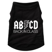 Funny Rocker ABCD Back In Class Back To School Doggie Tank