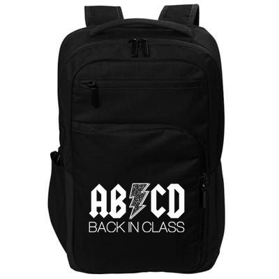 Funny Rocker ABCD Back In Class Back To School Impact Tech Backpack