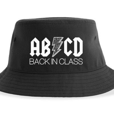 Funny Rocker ABCD Back In Class Back To School Sustainable Bucket Hat