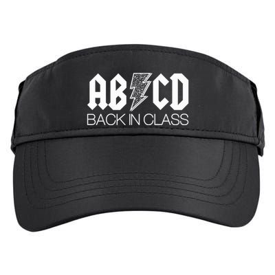 Funny Rocker ABCD Back In Class Back To School Adult Drive Performance Visor
