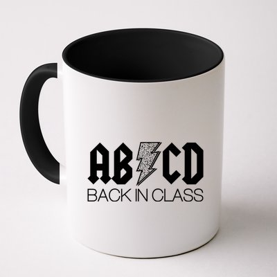 Funny Rocker ABCD Back In Class Back To School Mug
