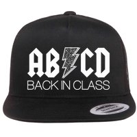 Funny Rocker ABCD Back In Class Back To School Flat Bill Trucker Hat