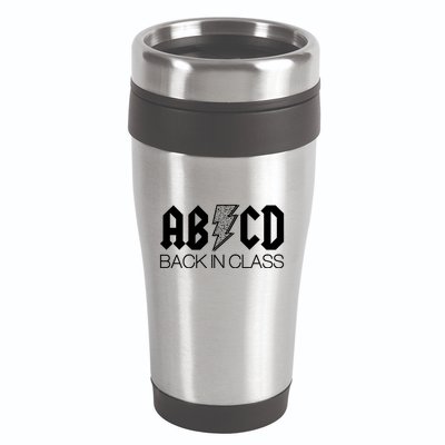 Funny Rocker ABCD Back In Class Back To School 16oz Travel Tumbler