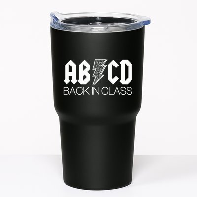 Funny Rocker ABCD Back In Class Back To School Tumbler