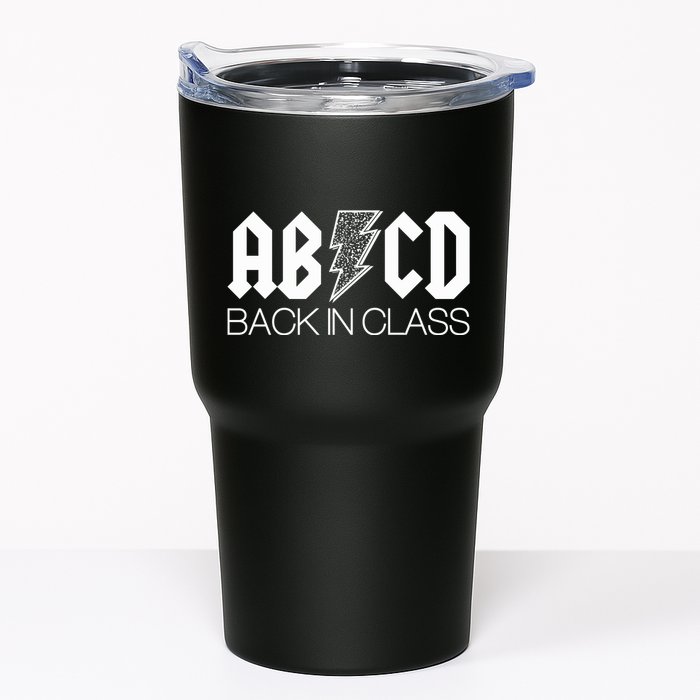 Funny Rocker ABCD Back In Class Back To School Tumbler