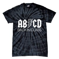 Funny Rocker ABCD Back In Class Back To School Tie-Dye T-Shirt
