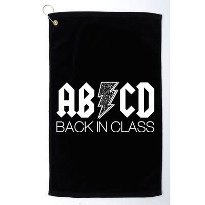 Funny Rocker ABCD Back In Class Back To School Golf Towel