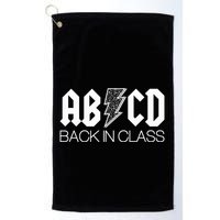 Funny Rocker ABCD Back In Class Back To School Golf Towel