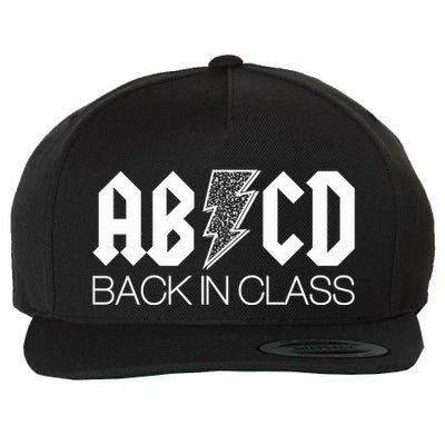 Funny Rocker ABCD Back In Class Back To School Wool Snapback Cap