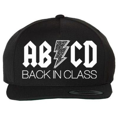 Funny Rocker ABCD Back In Class Back To School Wool Snapback Cap