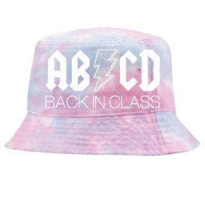 Funny Rocker ABCD Back In Class Back To School Tie-Dyed Bucket Hat