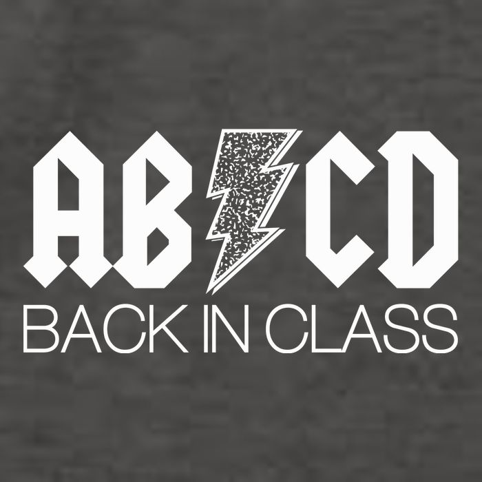 Funny Rocker ABCD Back In Class Back To School Vector Backpack
