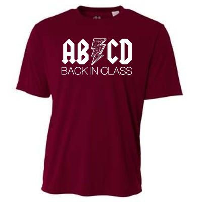 Funny Rocker ABCD Back In Class Back To School Cooling Performance Crew T-Shirt