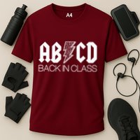 Funny Rocker ABCD Back In Class Back To School Performance Shirt