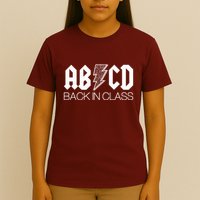 Funny Rocker ABCD Back In Class Back To School T-Shirt