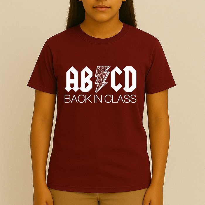 Funny Rocker ABCD Back In Class Back To School T-Shirt