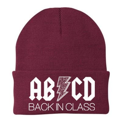 Funny Rocker ABCD Back In Class Back To School Knit Cap Winter Beanie