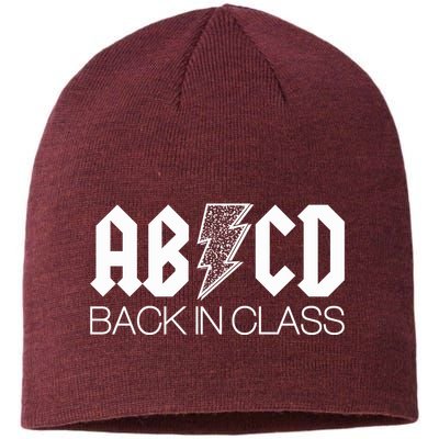 Funny Rocker ABCD Back In Class Back To School Sustainable Beanie