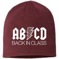 Funny Rocker ABCD Back In Class Back To School Sustainable Beanie