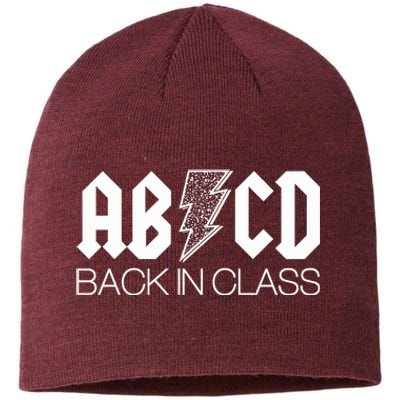 Funny Rocker ABCD Back In Class Back To School Sustainable Beanie