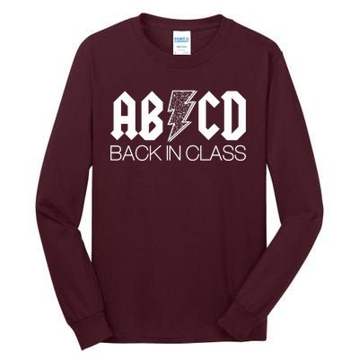 Funny Rocker ABCD Back In Class Back To School Tall Long Sleeve T-Shirt