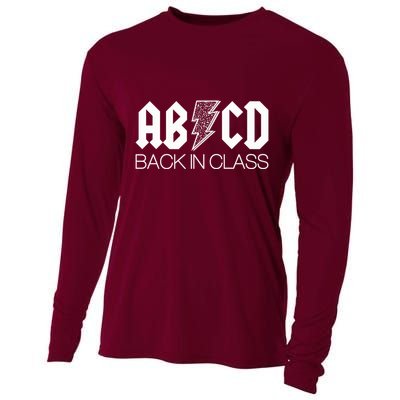 Funny Rocker ABCD Back In Class Back To School Cooling Performance Long Sleeve Crew