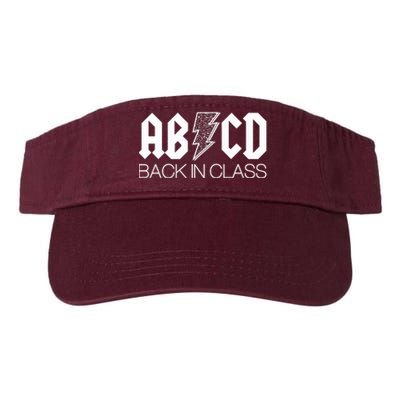 Funny Rocker ABCD Back In Class Back To School Valucap Bio-Washed Visor