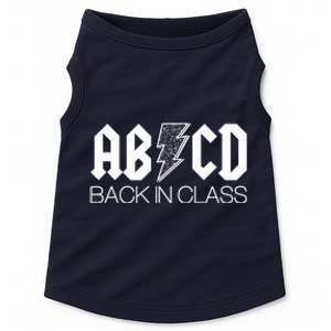 Funny Rocker ABCD Back In Class Back To School Doggie Tank