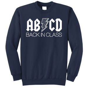 Funny Rocker ABCD Back In Class Back To School Sweatshirt