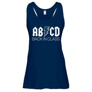 Funny Rocker ABCD Back In Class Back To School Ladies Essential Flowy Tank