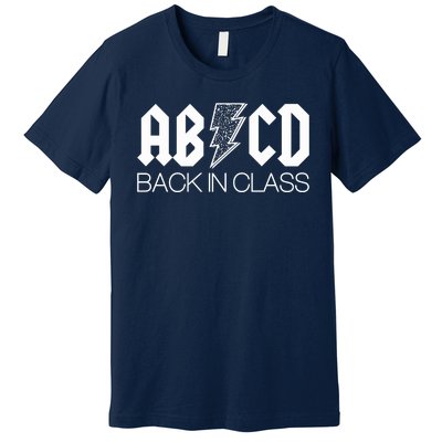 Funny Rocker ABCD Back In Class Back To School Premium T-Shirt