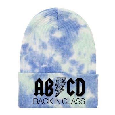 Funny Rocker ABCD Back In Class Back To School Tie Dye 12in Knit Beanie