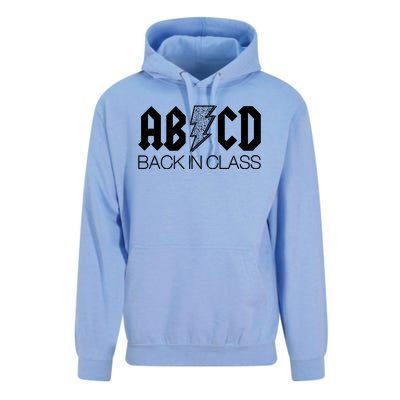 Funny Rocker ABCD Back In Class Back To School Unisex Surf Hoodie