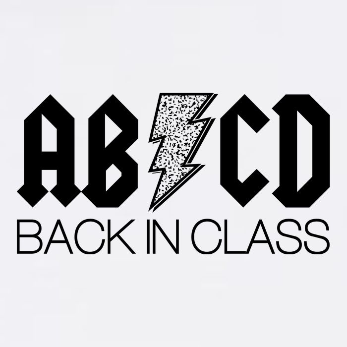 Funny Rocker ABCD Back In Class Back To School Garment-Dyed Sweatshirt