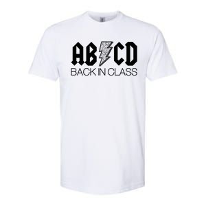 Funny Rocker ABCD Back In Class Back To School Softstyle CVC T-Shirt