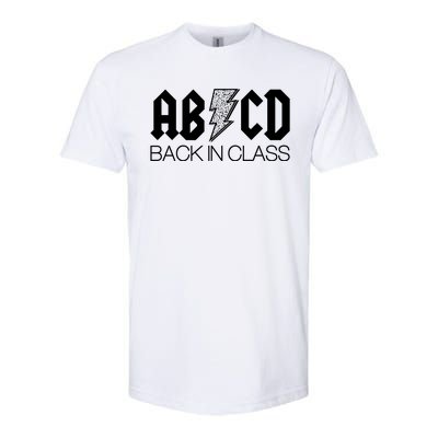 Funny Rocker ABCD Back In Class Back To School Softstyle® CVC T-Shirt