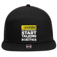 Funny Robotics Art Robotics Engineer Robots 7 Panel Mesh Trucker Snapback Hat