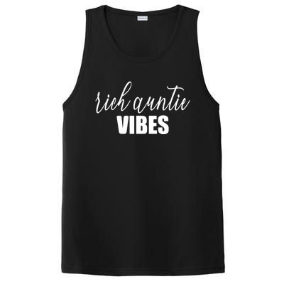 Funny Rich Auntie Vibes Quote Cool Best Aunty Humor Birthday Gift PosiCharge Competitor Tank