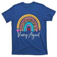 Funny Ramp Agent Rainbow Leopard Travel And Tourism Work Cool Gift T-Shirt